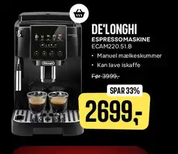 Skousen DE'LONGHI ESPRESSOMASKINE (serie) tilbud