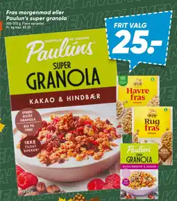 Bilka Fras morgenmad eller Paulun's super granola tilbud