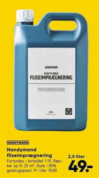 Bilka Handymand fliseimprægnering tilbud