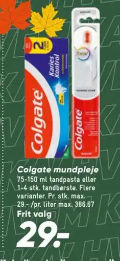 Bilka Colgate mundpleje tilbud