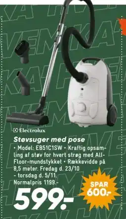 Bilka Støvsuger med pose tilbud
