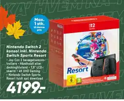 Bilka Nintendo Switch 2 konsol inkl. Nintendo Switch Sports Resort tilbud