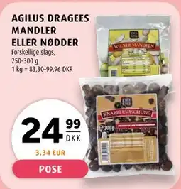 Scandinavian Park AGILUS DRAGEES MANDLER ELLER NØDDER tilbud