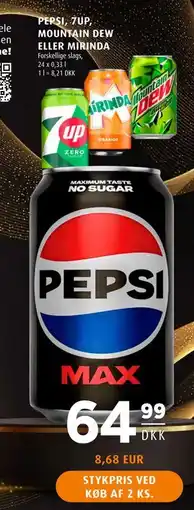 Scandinavian Park PEPSI, 7UP, MOUNTAIN DEW ELLER MIRINDA tilbud