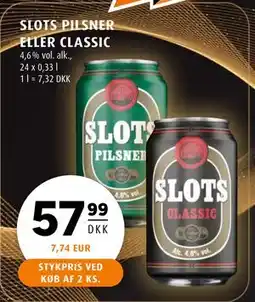 Scandinavian Park SLOTS PILSNER ELLER CLASSIC tilbud