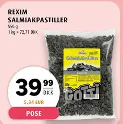 Scandinavian Park REXIM SALMIAKPASTILLER tilbud