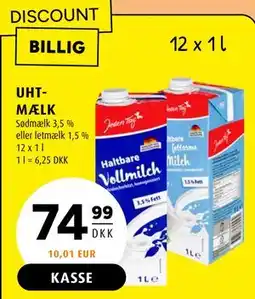 Scandinavian Park UHT-MÆLK tilbud