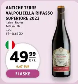 Scandinavian Park ANTICHE TERRE VALPOLICELLA RIPASSO SUPERIORE 2023 tilbud