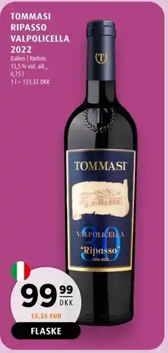 Scandinavian Park TOMMASI RIPASSO VALPOLICELLA 2022 tilbud