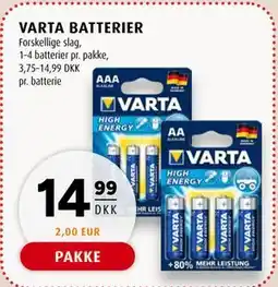 Scandinavian Park VARTA BATTERIER tilbud