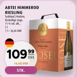 Scandinavian Park ABTEI HIMMEROD RIESLING tilbud