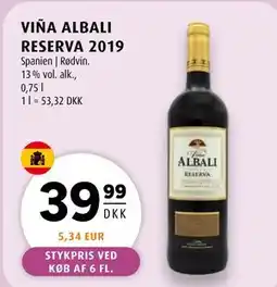 Scandinavian Park VIÑA ALBALI RESERVA 2019 tilbud