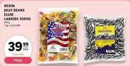 Scandinavian Park REXIM JELLY BEANS ELLER LAKRIDS TOFFEE tilbud