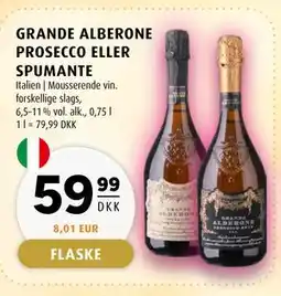 Scandinavian Park GRANDE ALBERONE PROSECCO ELLER SPUMANTE tilbud