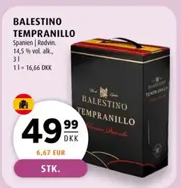 Scandinavian Park BALESTINO TEMPRANILLO tilbud