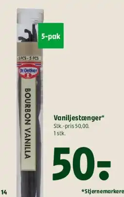 Coop 365 Vaniljestænger tilbud