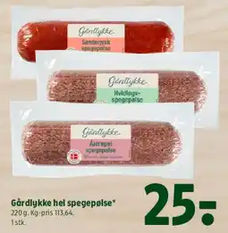 Coop 365 Gårdlukke hel spegepølse tilbud
