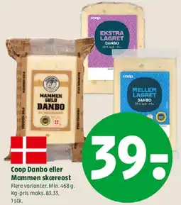 Coop 365 Coop Danbo eller Mammen skæreost tilbud