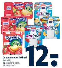 Coop 365 Danonino eller Actimel tilbud