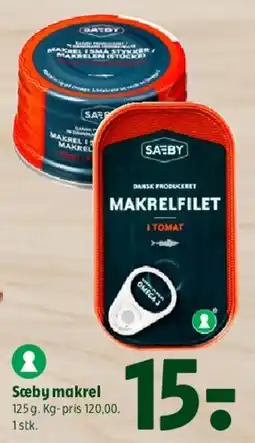 Coop 365 Sæby makrelfilet tilbud