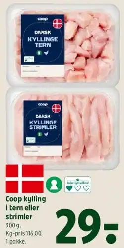 Coop 365 Coop kylling i tern eller strimler tilbud
