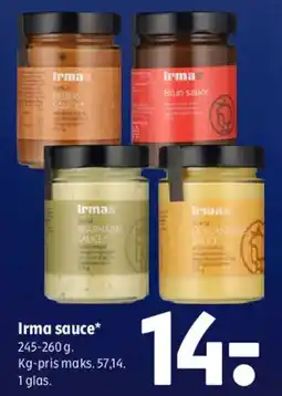 Coop 365 Irma sauce tilbud
