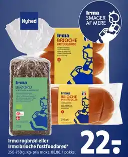 Coop 365 Irma rugbrød eller Irma brioche fastfoodbrød tilbud