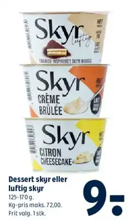 Coop 365 Dessert skyr eller luftig skyr tilbud