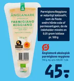 Coop 365 Änglamark økologisk Parmigiano Reggiano tilbud