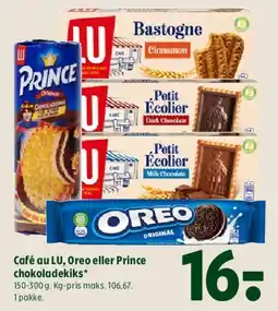 Coop 365 Café au LU, Oreo eller Prince chokoladekiks tilbud
