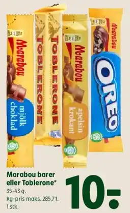 Coop 365 Marabou barer eller Toblerone tilbud