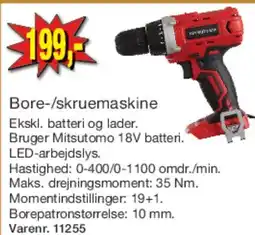 Harald Nyborg Bore-/skruemaskine tilbud