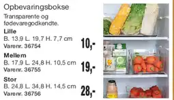 Harald Nyborg Opbevaringsbokse (transparent, til fødevarer) tilbud