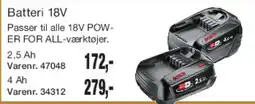 Harald Nyborg Batteri 18V tilbud