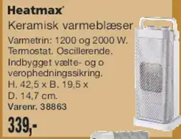 Harald Nyborg Keramisk varmeblæser (oscillerende) tilbud