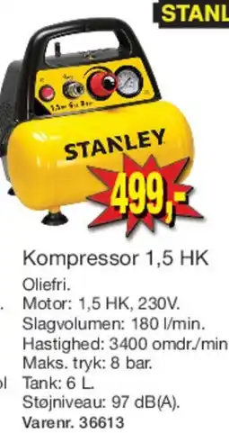 Harald Nyborg Kompressor 1,5 HK (lille tank) tilbud