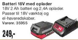 Harald Nyborg Batteri 18V med oplader tilbud