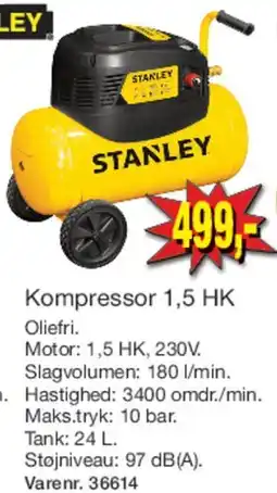 Harald Nyborg Kompressor 1,5 HK (hjul/tank) tilbud