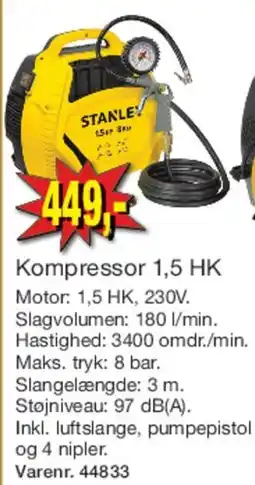 Harald Nyborg Kompressor 1,5 HK (venstre) tilbud