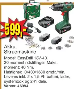 Harald Nyborg Akku. Skruemaskine tilbud