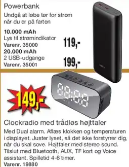 Harald Nyborg Clockradio med trådløs højttaler tilbud
