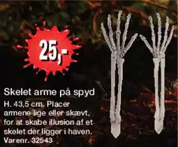 Harald Nyborg Skelet arme på spyd tilbud