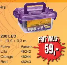 Harald Nyborg Lyskæde med timer og batteriboks (200 LED) tilbud
