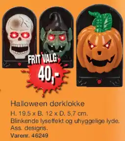 Harald Nyborg Halloween dørklokke tilbud