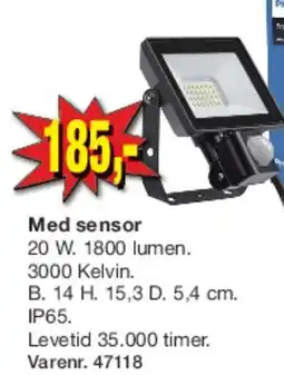 Harald Nyborg ProjectLine LED projektør (med sensor) tilbud