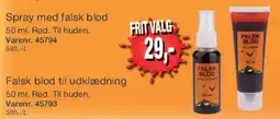 Harald Nyborg Falsk blod (spray / tube) tilbud