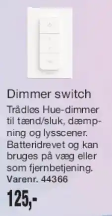 Harald Nyborg Dimmer switch (Trådløs Hue-dimmer) tilbud