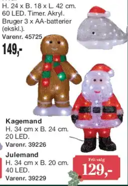 Harald Nyborg Kagemand / Julemand / Julefigurer (flerpak) tilbud
