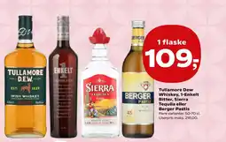 Kvickly Tullamore Dew Whiskey, 1-Enkelt Bitter, Sierra Tequila eller tilbud