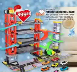 KiDS Coolshop Parkeringshus med 4 biler tilbud